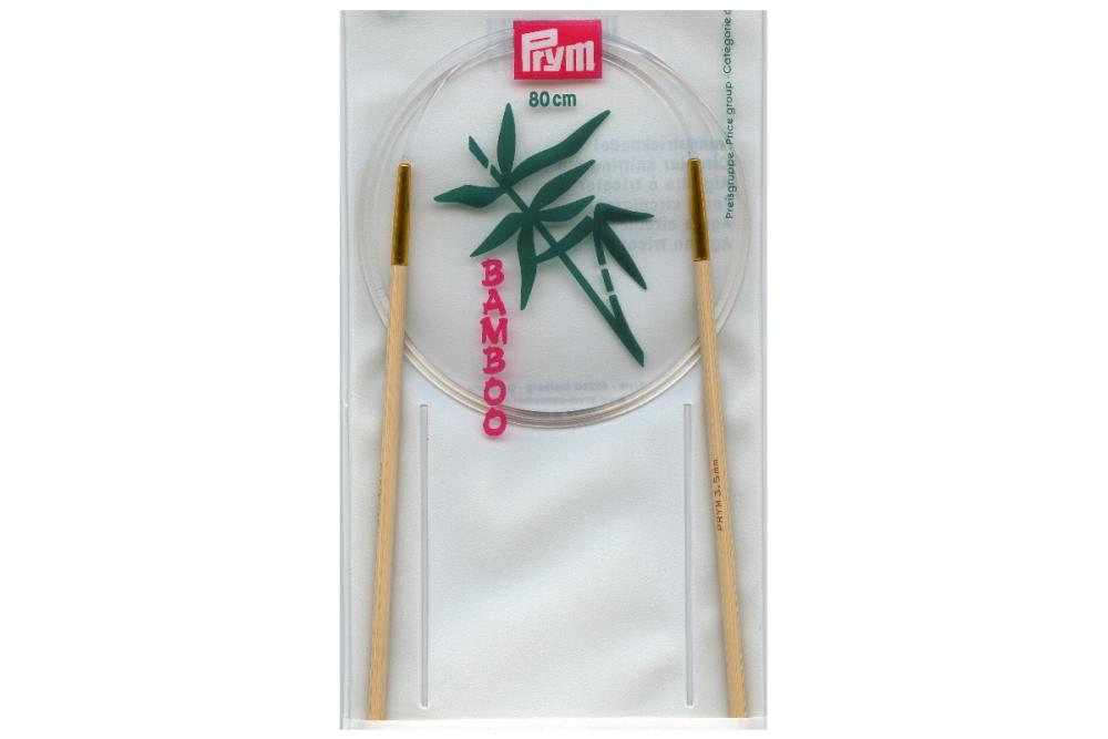 Rundstricknadeln Bambus 80cm - Stärken 3,0 bis 9,0